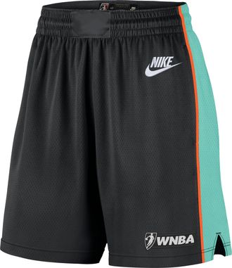Nike (WMNS) Nike New York Liberty Court Origins Dri-FIT Victory Knee-Length Shorts Black Mint IO7967-010