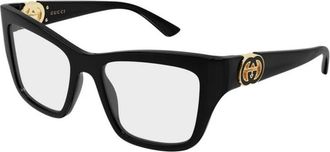 Gucci Glasses, female, Black, Size: 52 MM Optical Frame