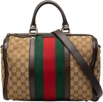 Gucci Borsa a mano Pre-owned in tela - - Pre-owned - Donna - Marrone - ONE SIZE