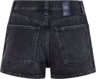 Haikure Womens Shorts Brit Cotton Denim Black