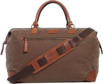 Korchmar Fulton Waxed Canvas Framed Duffel in Olive at Nordstrom