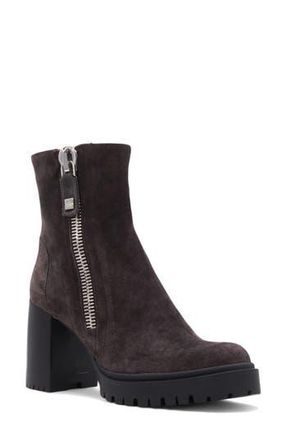 Aquatalia Emma Weatherproof Platform Bootie in Anthracite Suede at Nordstrom Rack, Size 9