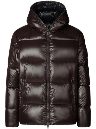 Save The Duck Padded Quilted Jacket with Hood and Glossy Finish