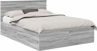 vidaXL Estructura De Cama Sonoma Gris 150 X 200 Cm Vidaxl