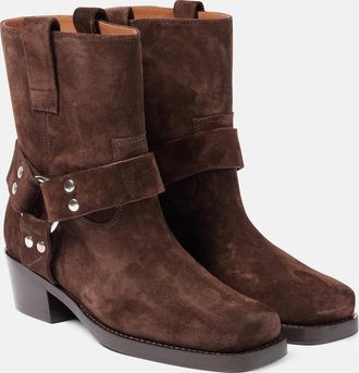 PARIS TEXAS Roxy 45 suede biker boots