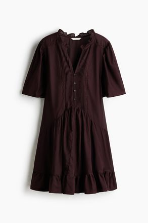 H&M Tunikakleid aus Viskosemischung - Dunkelbraun