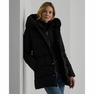 Ralph Lauren Halflange donsjas met kap