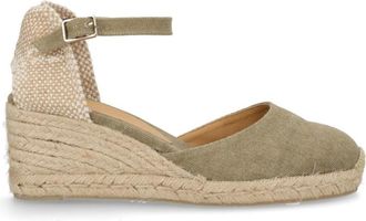 Castaner Green Solid Carol Wedges