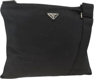 Prada Pre-owned Cross Body Bags, female, Black, Size: ONE SIZE Pre-owned Vintage Shoulder Bag