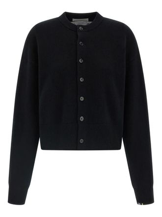 Extreme Cashmere button-cuffed cardigan - unisex - Nylon/Cashmere/Elastane - One Size - Black