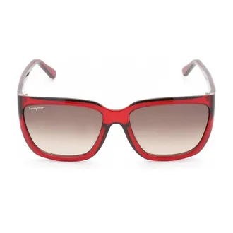 Ferragamo SF1018S Gradient Lens Sunglasses - Red