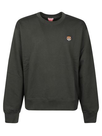 Kenzo Green Crewneck Logo Sweatshirt