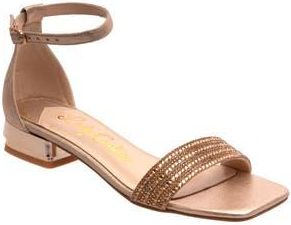 Lady Couture Doris Ankle Strap Sandal in Gold at Nordstrom Rack, Size 5