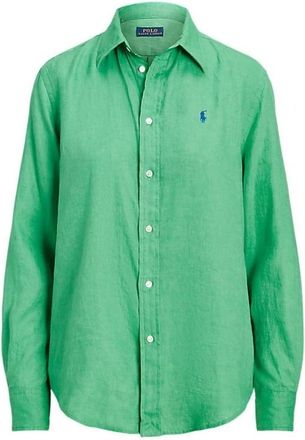 Ralph Lauren Klassiek overhemd - Dames - Overhemden - Groen - 2XS - Overhemden