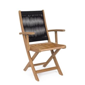 Konte Design Juego de 2 sillas plegables de madera de acacia