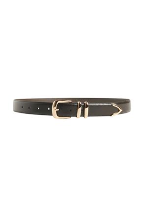 Favorite Daughter Womens Jordan Belt In Dark Brown Gold