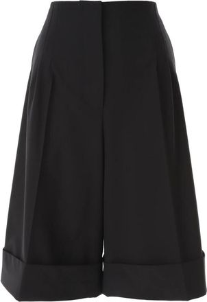 Msgm Short Trouser - Dames - Korte Broeken - Zwart - M - Wol - Korte Broeken