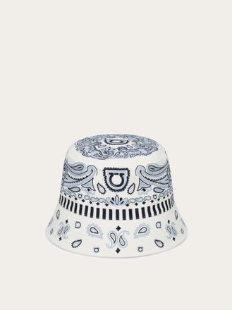 Ferragamo Women Arabesque print cloche Blue