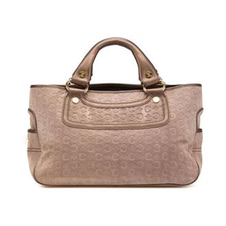 Celine Pre-owned Handbags, female, Brown, Size: ONE SIZE Pre-owned C Macadam Suede Boogie Handbag