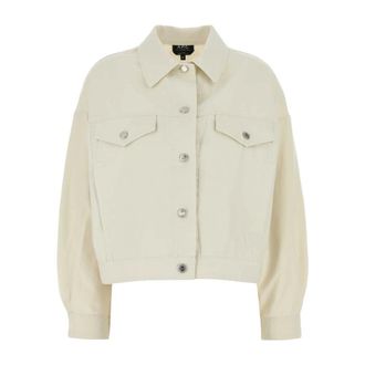 A.P.C. Ivory Denim Cally Jacket