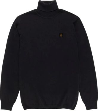 RefrigiWear Barron Pullover - Heren - Coltruien - Zwart - 2XL - Wol - Truien & Vesten