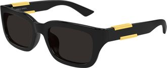 Bottega Veneta BV1453SA Asian Fit 001 Mens Sunglasses Black Size 54