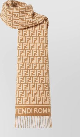 Fendi wool cashmere ff scarf
