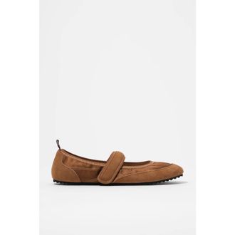 Bimba & Lola Velcro Ballerina Sneaker in Tan at Nordstrom, Size 40