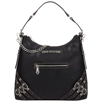 True Religion Triple Straps Large PU Hobo Bag