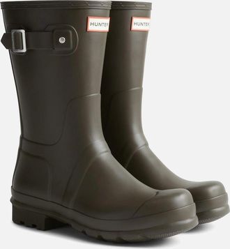 Hunter Unisex Adult Original Short Wellington Boots - Brown - Size: 10/10