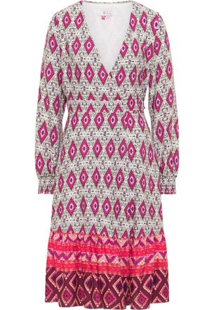 Izia Wikkeljurk Dames Rood Veelkleurig