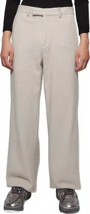 Amiri Tailored Straight Baggy Pants In Alabaster