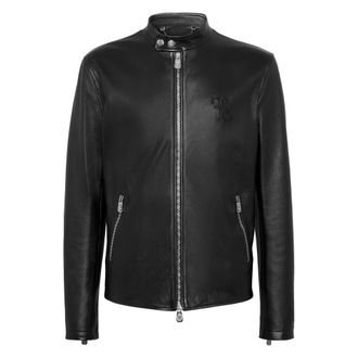 Billionaire Boys Club Nappa Leren Moto Jas - Heren - Leren en Su&egrave;de Jassen - Zwart - XL - Leer - Jassen