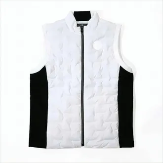 Hydrogen Quilted Sleeveless Vest With High Collar