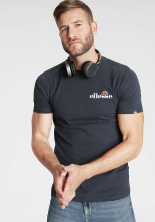 Ellesse T-Shirt ELLESSE Voodoo Tee, Herren, Gr. XXL, blau (marine), Obermaterial: 100% Baumwolle, schmal h&uuml;ftlang, Rundhals, Shirts T-Shirt