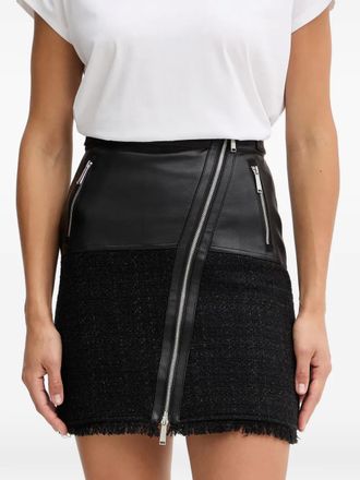 Karl Lagerfeld Minigonna con zip - Nero