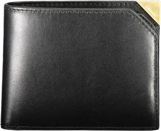 Calvin Klein RFID-blokkerende leren portemonnee met contrasterende details - Heren - Portefeuilles - Zwart - ONE Size - Accessoires