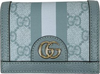 Gucci Ophidia Light Blue Coated Canvas Leather Wallet (Bi-Fold) (Pre-Owned)