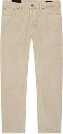 Dondup Brighton Carrot-Fit Corduroy Broek - Heren - Slim Fit Broeken - Beige - W33 - Broeken