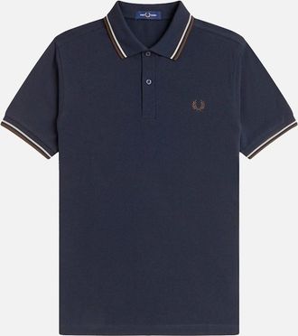 Fred Perry Mens Fred Perry Twin Tipped Fred Perry Polo Shirt - Black - Size: 36