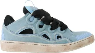 Lanvin Curb Canvas Sneakers in Blue/amber at Nordstrom, Size 41 Eu