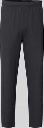 Pegador Sweatpants mit Strukturmuster und elastischem Bund in Black, Gr&ouml;&szlig;e XXL