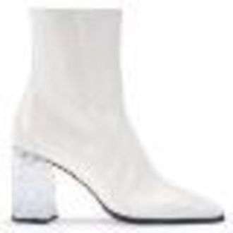 Jimmy Choo London Bryelle 85 Leather Ankle Boots, Brand Size 36 ( US Size 6 )