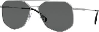 Burberry BE3139 100587 Mens Sunglasses Silver Size 58