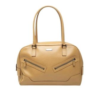Gucci Pre-owned Vintage Shoulder Bag - Dames - Pre-owned - Beige - Maat: ONE Size Leer