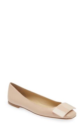 Bells & Becks Emma Ballerina Flat with Tab in Blush at Nordstrom, Size 38