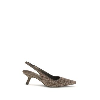 Brunello Cucinelli Geprinte Slingback Hakken