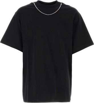 AMBUSH Mens Black Cotton T-shirt - Size Small
