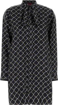 Gucci Printed Silk Mini Dress