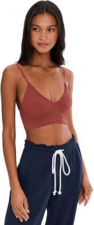 Free People Heirloom Seamless Bralett Womens Bra Canyon Sunset : L-XL (US Womens 14-16), Elastane/Nylon